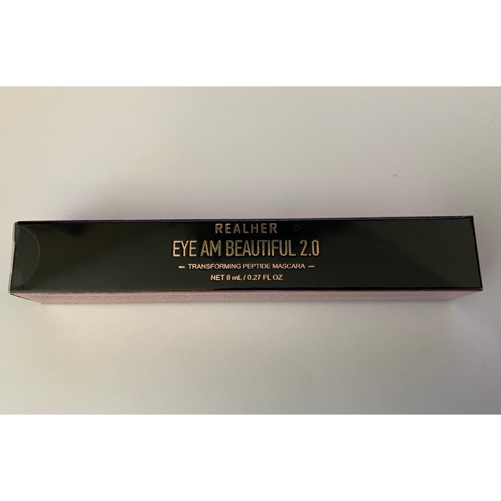 RealHer Eye Am Beautiful 2.0 Transforming Peptide Mascara Black 8ml New